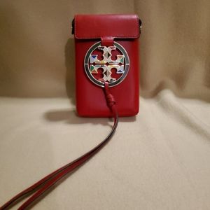 Tory Burch Miller Glass Logo Phone Crossbody Bag